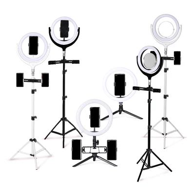 $23.99 • Buy LED Ring Light With Tripod Stand Phone Holder Dimmable Studio Photo Selfie Lamp