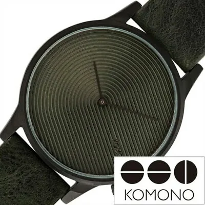 Komono Winston Deco Pine + Quality Italian Leather Strap By KOMONO KOM-W3010 • £68.95