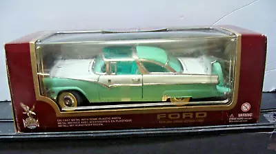 Ford Fairlane Crown Victoria 1955 Mint Green 1/18 Diecast Road Legends Model Car • $24.99