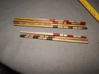Vintage Wood Fishing Bobber Sticks Lot Of 7 Estate Find • $65