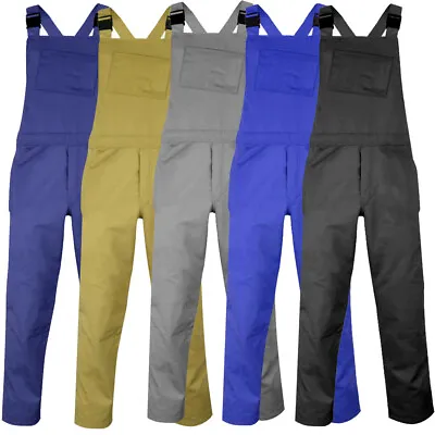 Mens Bib And Brace Dungarees Trousers Overalls Working Work Painters Engineer • £19.99