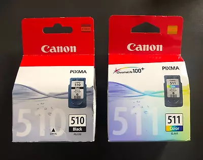 Genuine Canon Ink Multipack - PG-510 BLACK + CL-511 COLOUR (INC VAT) BOXED • £30