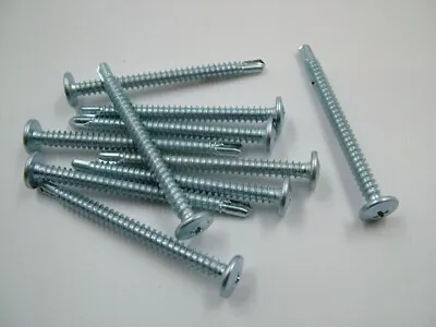 BAYPOLE SELF DRILLING TAPPING SCREWS WAFER HEAD UPVC BAY WINDOW 4.8x60mm Pack 10 • £3.12