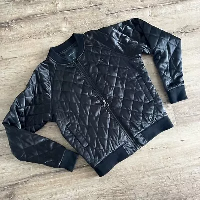 WNDRR Streetwear Bomber Jacket Mens Womens M Skater Quilted Varsity Style $200 • $40