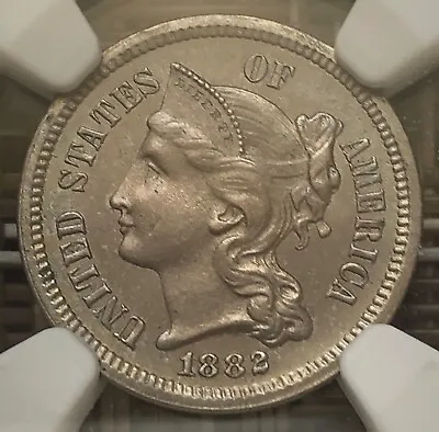 $156 • Buy 1882 3 Cent Nickel, NGC Proof Details