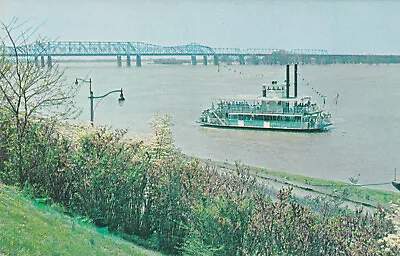 Memphis Queen II Riverboat Mississippi River Memphis Tennessee Postcard 1960's  • $1.49