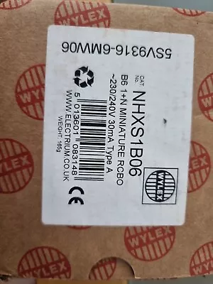 £20 • Buy Wylex B Type 6amp Compact Rcbo