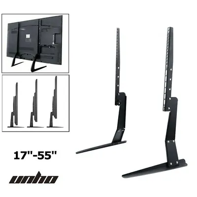 27-55  Table Top TV Stand Leg Mount For Sony Vizio Samsung Toshiba Sharp Hisense • $33.95