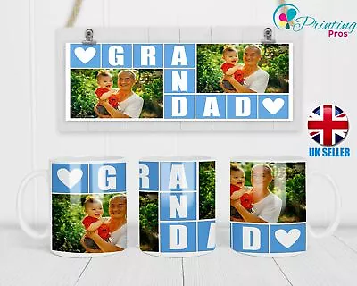 Personalised Photo Grandad Tea Coffee Mug Fathers Day Funny Birthday Christmas • £8.49