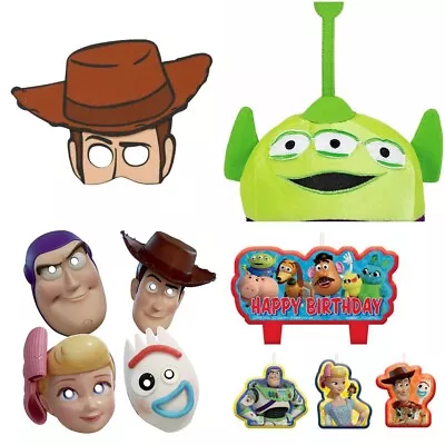 Toy Story Birthday Party Supplies Plush Hats Woody Mask Candles  • $13.99