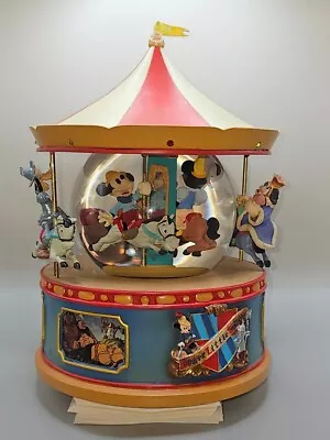 RARE - Vintage Disney  Brave Little Tailor  Snow Globe Carousel Music Box • $75