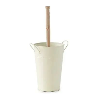 Eco Living Plastic Free Toilet Brush & Cream Holder Set • £15.49