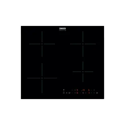 Zanussi 60cm 4 Zone Induction Hob ZITN643K Black Glass With LCD Display • £195