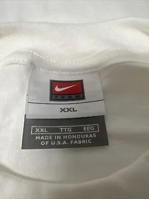 Nike Shirt Mens X X-Large White Cotton Tee Long Sleeve • $10