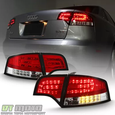 2005-2008 Audi A4/S4 B7 4Dr Sedan Red LED Tail Lights Brake Lamps Set Left+Right • $239.99