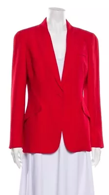 NWOT Vintage Alexander McQueen Red Blazer Jacket Size Medium US8 IT44 • $495