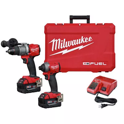 Milwaukee M18 FUEL 18V 2-Tool Hammer Drill / Impact Driver Combo Kit 2997-22 • $394