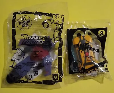 TRANSFORMERS McDONALD'S HAPPY MEALS PREMIUMS TOYS #4 STARSCREAM/#3 BUMBLEBEE • $9.99