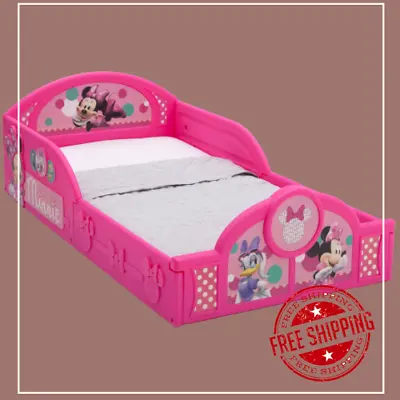 Pink Minnie Mouse Toddler Bed Frame Kid Child Bedroom Furniture Girl • $74.31