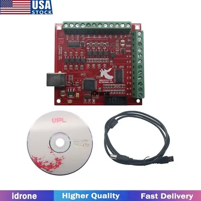 USB MACH3 100Khz Breakout Board 4 Axis Interface Driver CNC Motion Controller US • $22.50