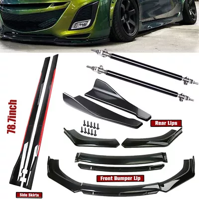 For Mazdaspeed3 Front Bumper Lip Spoiler Splitter 79  Side Skirts Rear Lip • $99.99