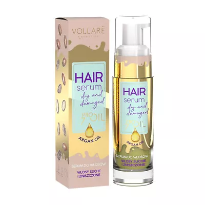 VERONA VOLLARE PRO OIL INTENSIVE REPAIR HAIR SERUM ARGAN OIL DRY & DEMAGED Hair • £3.69