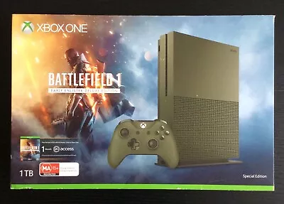 $320 • Buy Xbox One S Battlefield 1 Edition Console - Complete In Box
