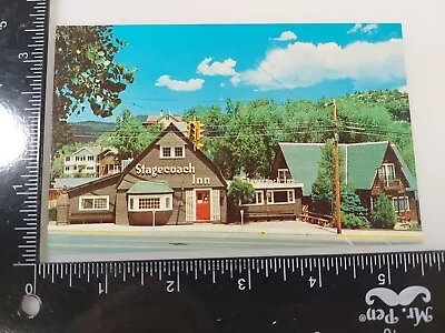 Manitou Springs Colorado Postcard STAGECOACH INN RESTAURANT Roadside - 1960 • $3.75