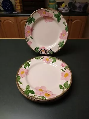 Franciscan Desert Rose VTG Desert Rose Set Of 4 10.5  Dinner Plates England  GC • $30