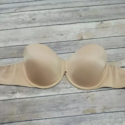 Victoria's Secret 34D Strapless Nude Biofit Multi-Way - Straps Missing 748 • $16.99