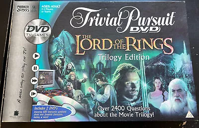 Trivial Pursuit The Lord Of The Rings Trilogy Edition DVD Board Game • £12