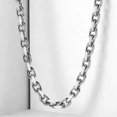 9mm CABLE Rolo Link Stainless Steel Necklace Toggle Men Chain Jewelry Gift 18-26 • $11.99