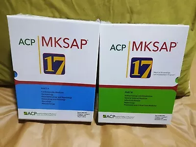 MKSAP ACP 17 Edition Part A And B Full Set Of 11 Books  • $84.55