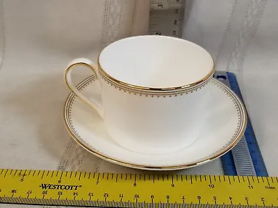 Vera Wang Golden Grosgrain Wedgwood Tea Cup Saucer • $24.44