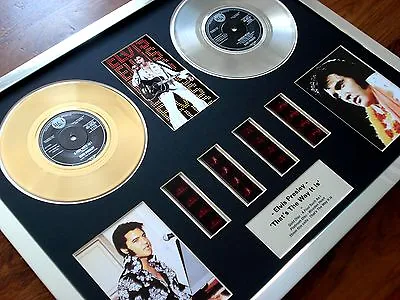 £189.99 • Buy Elvis Presley 7  Gold Platinum Disc Record Award 35mm Film Cell Display Montage