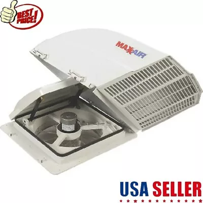 RV Roof Vent Fan For Camper Trailer Roof White Lid Replacement No Tools Required • $61.09