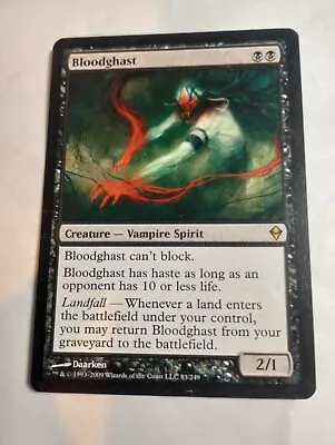 MTG Bloodghast Zendikar 83/249 Regular Rare • $6.48