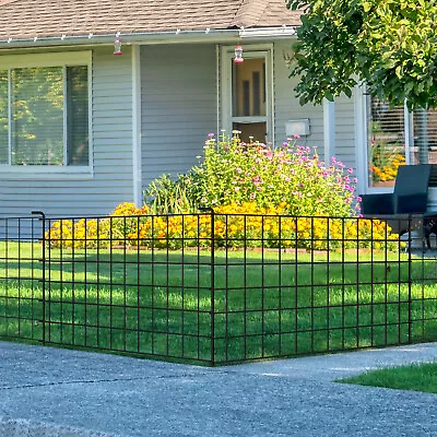 Garden Fence Border Metal 4 Pack Heavy Duty Animal Barrier For Patio Outdoor US • $18.96