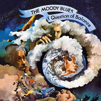 MOODY BLUES A Question Of Balance BANNER 2x2 Ft Fabric Poster Flag Album Art • $19.95