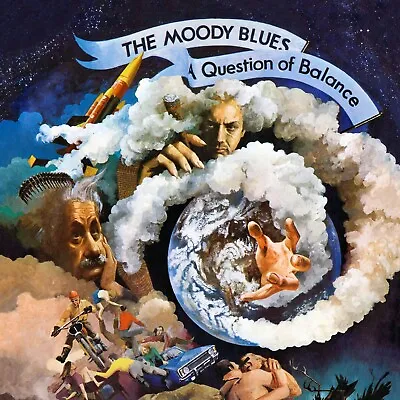 MOODY BLUES A Question Of Balance BANNER HUGE 4X4 Ft Fabric Poster Flag Art • $29.95