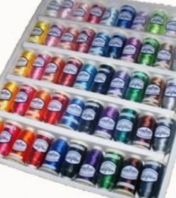 £137.50 • Buy Marathon Machine Embroidery Thread 50 1000 Mtr Rayon Box Set For Brother Janome
