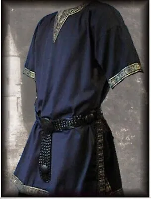 Men Medieval Renaissance Costume For Men Short Sleeve Cosplay Clothing • $31.80