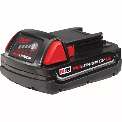 Milwaukee M18 Battery 1.5Ah 48-11-1815 18V  Red Lithium Ion ** NEW & GENUIUNE ** • $34.99