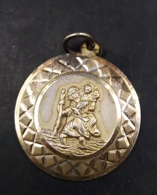 Vintage Silver Georg Jensen St Christopher Medal Pendant • $37.35