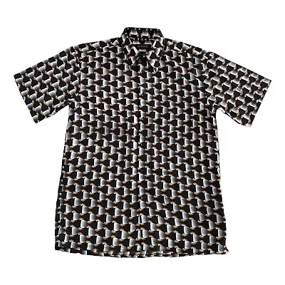 Ambassador Abstract Mens Button Shirt - Small • $12.16