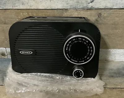 ⚡️Jensen Mr550Bk Blk Portable Am Fm Radio With Auxillary Input • $27.99