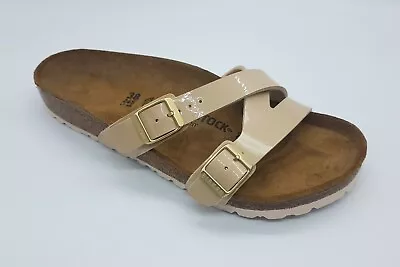 Birkenstock Birko Flor YAO BALANCE Patent Sand BNIB 1013548 1013549 • $149.95