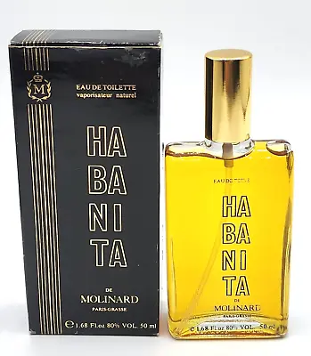 NOS Habanita De Molinard EAU De Toilette Perfume 1.68 Fl. Oz. / 50 Ml. France • $129.99