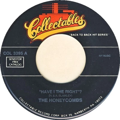 £13.03 • Buy The Honeycombs - Have I The Right / Pushin' Too Hard - Used Vinyl Re - F8100A