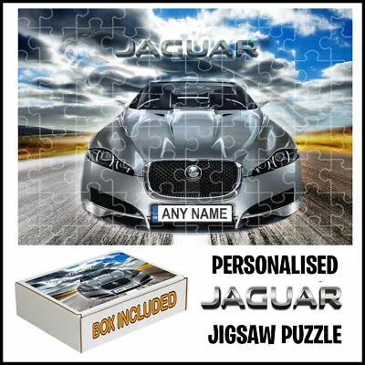 Personalised Jaguar Car Jigsaw Puzzle- Add Any Name • £11.99